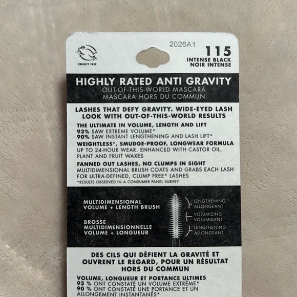 NEW Unopened Milani Highly Rated Anti-Gravity Black Mascara - Picture 4 of 6